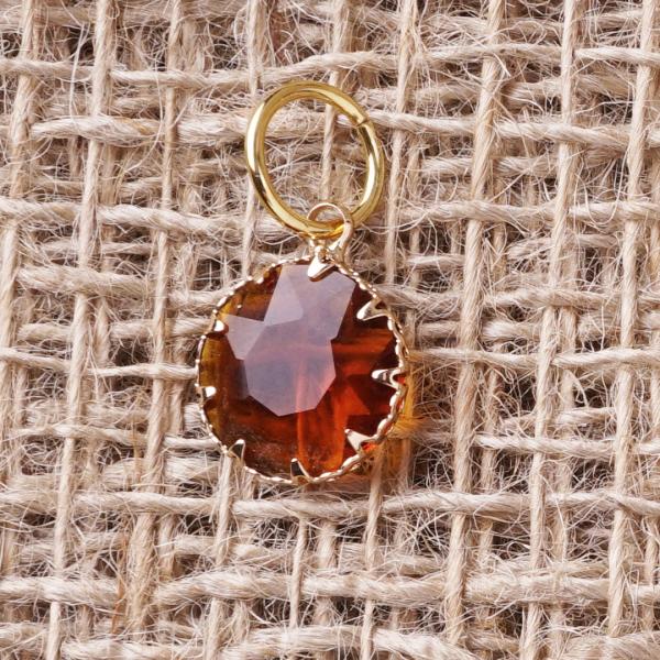 Chrystal Cappuccino, vergoldet mit 24K Feingold, Amulett M